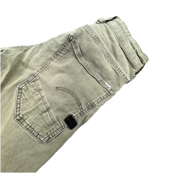 G-Star Jeans Mens slim 30 Tapered Deconstruction 3D Green button fly Double Knit - Picture 1 of 8
